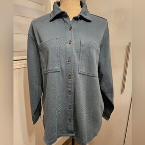 C&C California Women Blue Casual Cotton Button Down Shirt